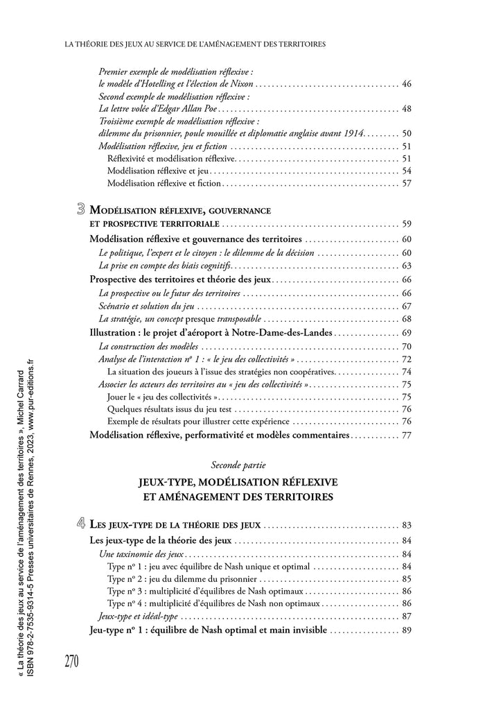 La théorie des jeux au service de l'aménagement des territoires