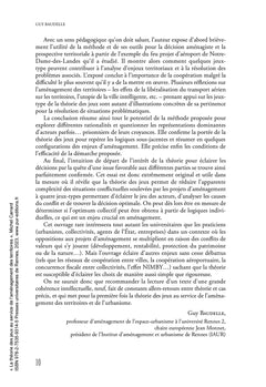 La théorie des jeux au service de l'aménagement des territoires