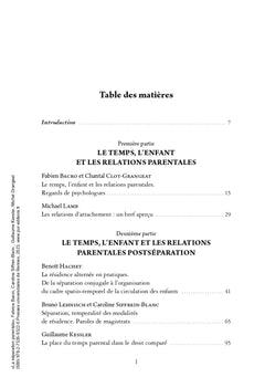 La séparation parentale