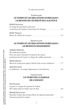 La séparation parentale