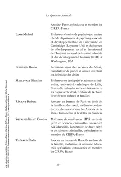 La séparation parentale