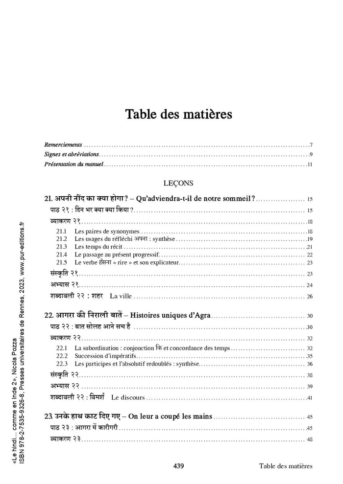 Le hindi... comme en Inde 2