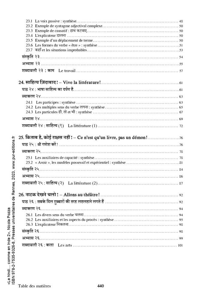 Le hindi... comme en Inde 2