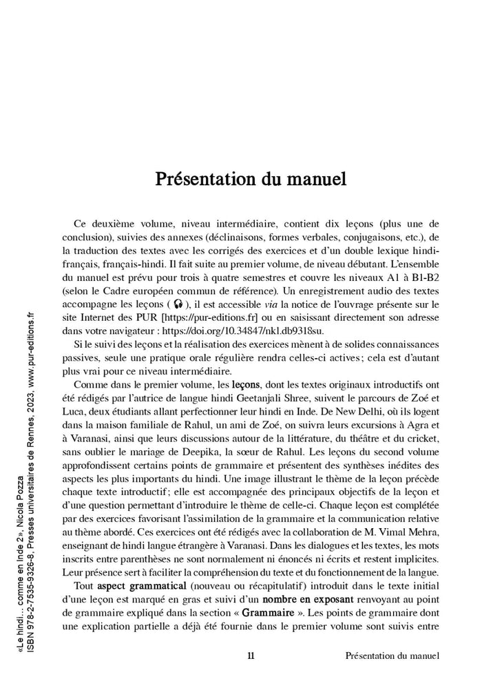 Le hindi... comme en Inde 2