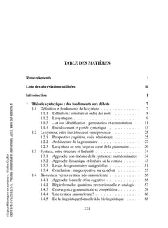 Enjeux théoriques en syntaxe : interfaces, cognition et linéarité: Coordination et partage syntaxique