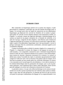 Enjeux théoriques en syntaxe : interfaces, cognition et linéarité: Coordination et partage syntaxique