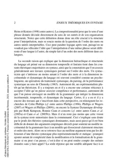 Enjeux théoriques en syntaxe : interfaces, cognition et linéarité: Coordination et partage syntaxique