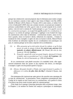 Enjeux théoriques en syntaxe : interfaces, cognition et linéarité: Coordination et partage syntaxique