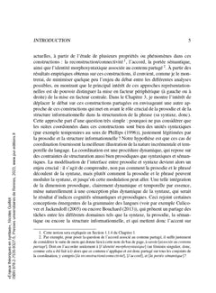 Enjeux théoriques en syntaxe : interfaces, cognition et linéarité: Coordination et partage syntaxique