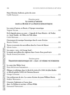 Le conte d'artiste en Europe au XIXe siècle