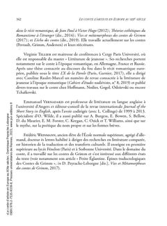 Le conte d'artiste en Europe au XIXe siècle