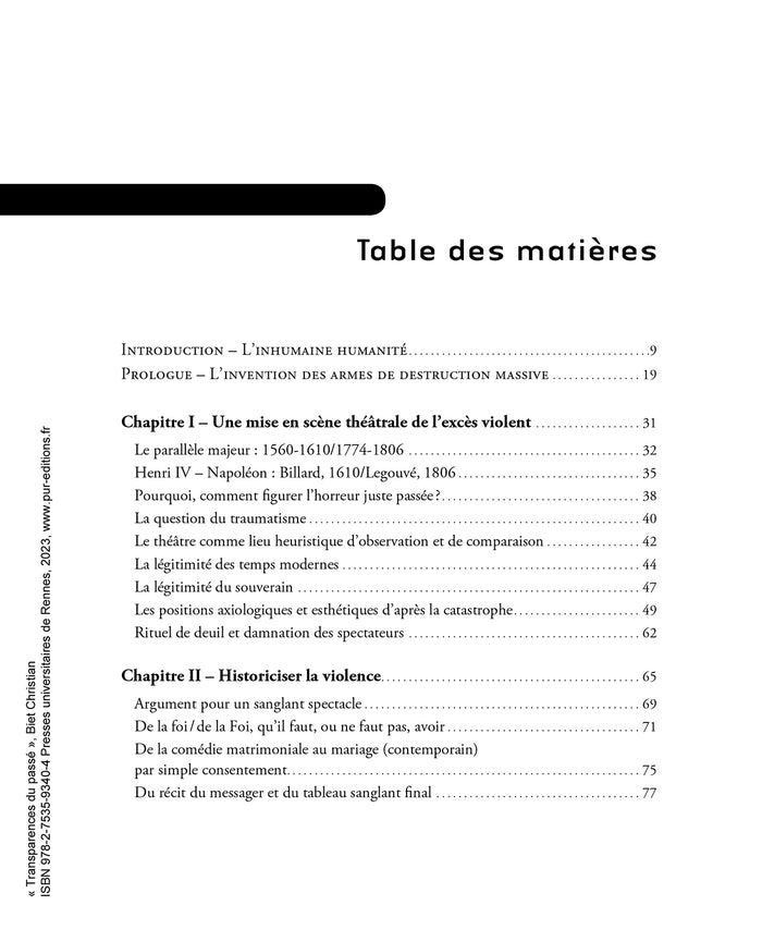 Transparences du passé