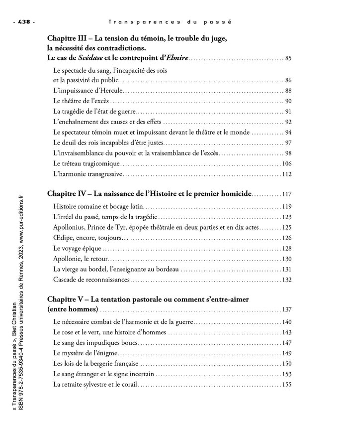 Transparences du passé