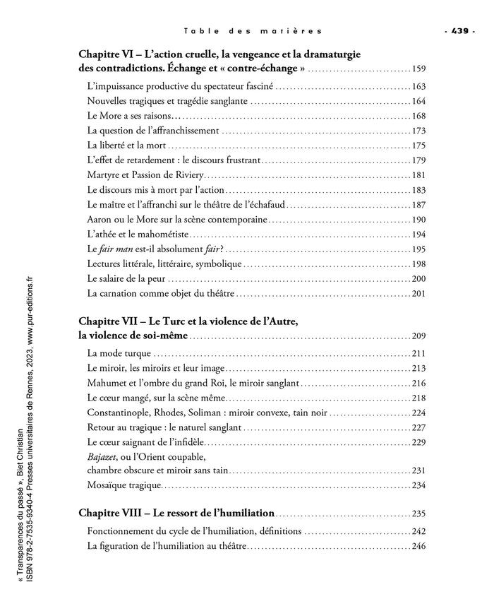 Transparences du passé