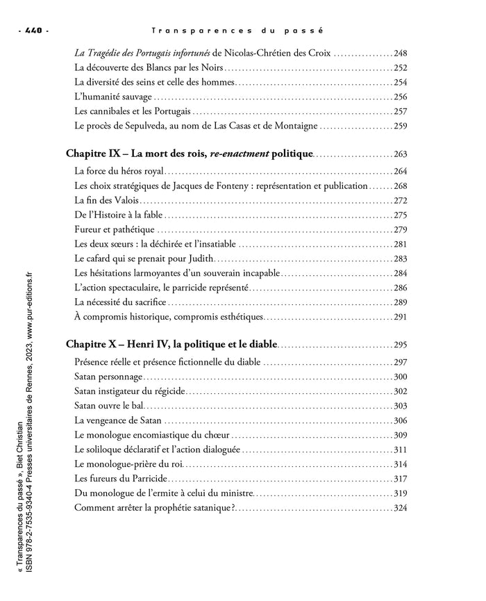 Transparences du passé