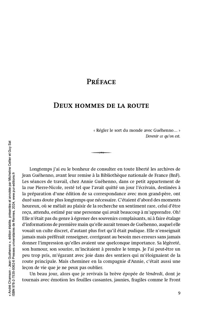 André Chamson - Jean Guéhenno