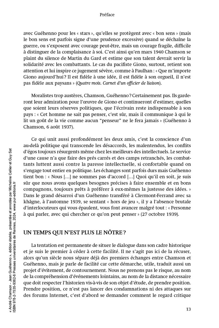 André Chamson - Jean Guéhenno