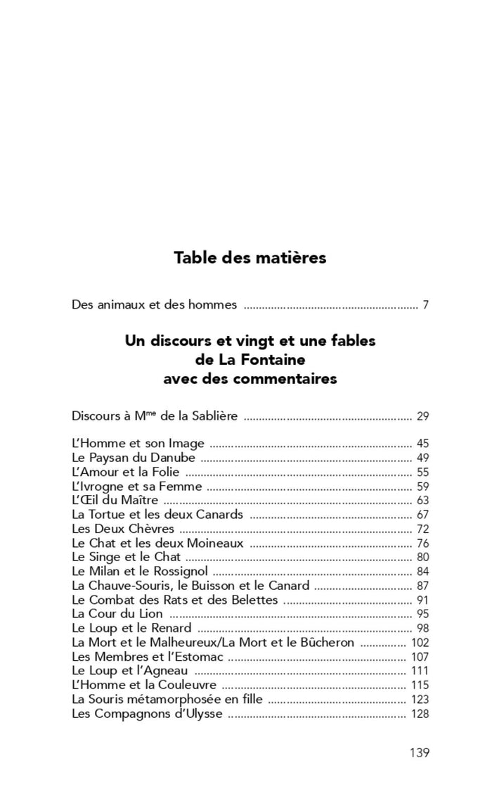 L'animalité de l'homme dans les Fables