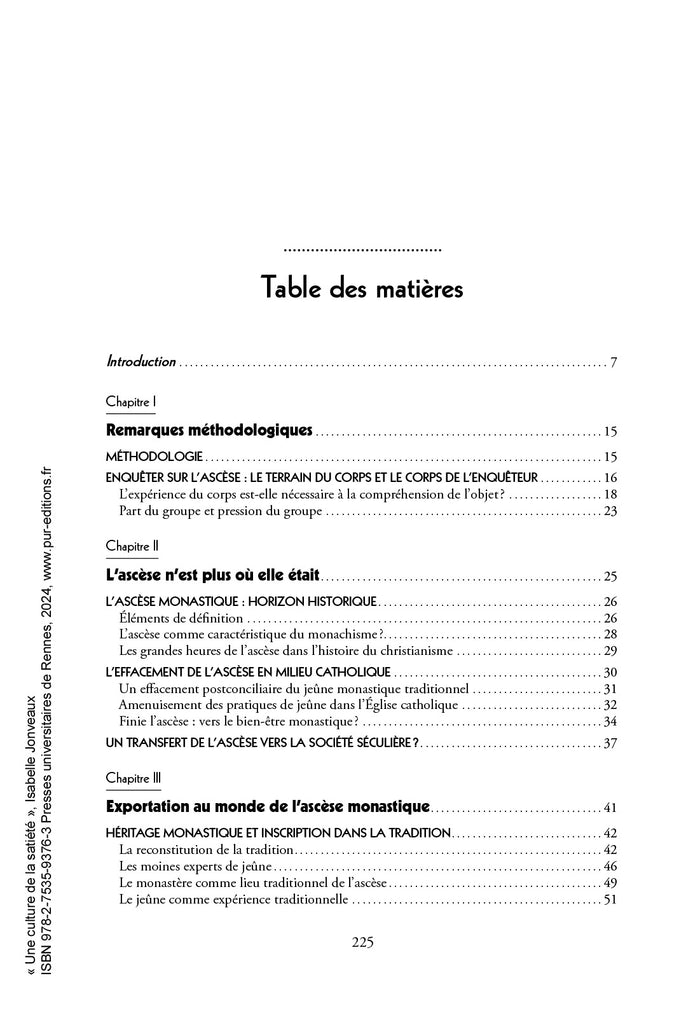 Une culture de la satiété