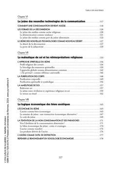 Une culture de la satiété