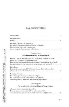 En quête d'enseignants