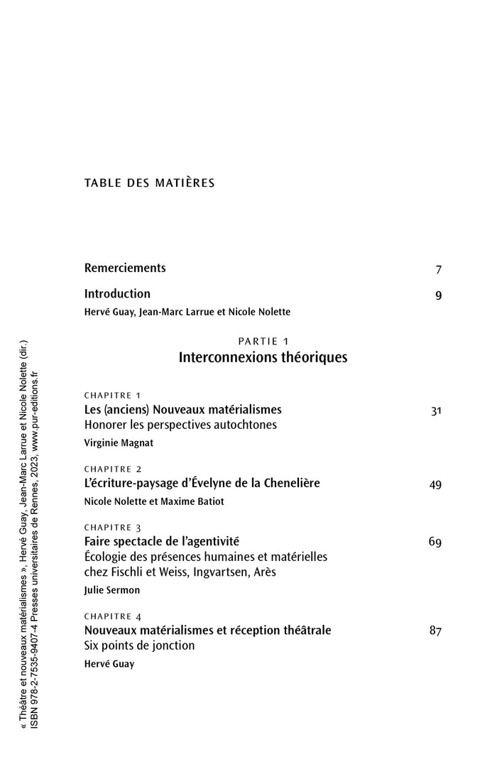 Théâtre et nouveaux matérialismes