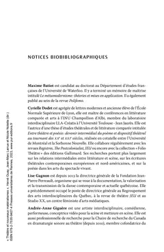 Théâtre et nouveaux matérialismes