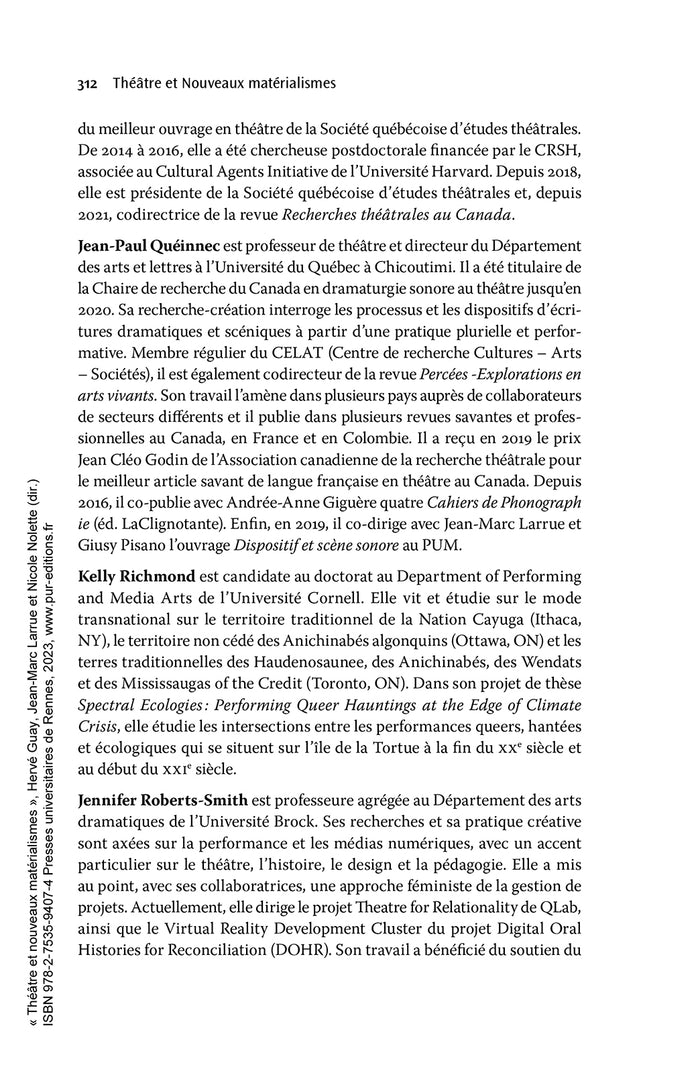 Théâtre et nouveaux matérialismes