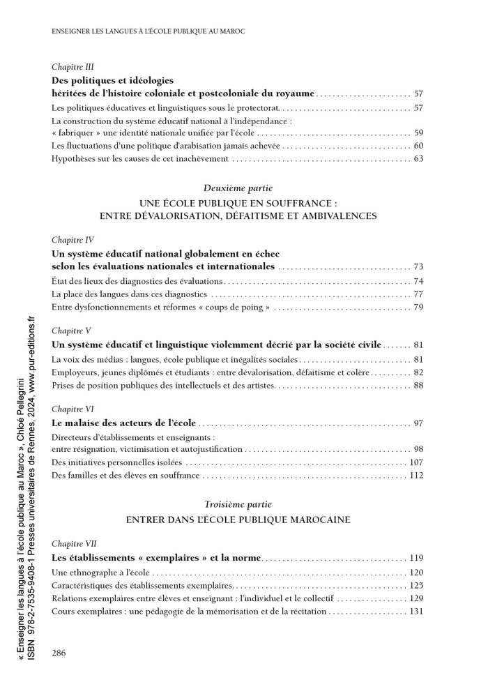 Enseigner les langues à l'école publique au Maroc: Construction des savoirs, identités et citoyenneté