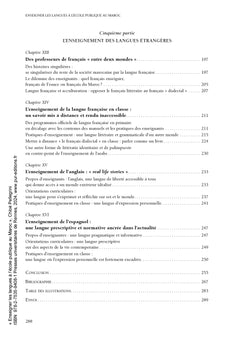 Enseigner les langues à l'école publique au Maroc: Construction des savoirs, identités et citoyenneté