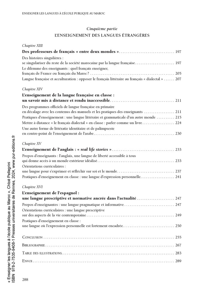 Enseigner les langues à l'école publique au Maroc: Construction des savoirs, identités et citoyenneté