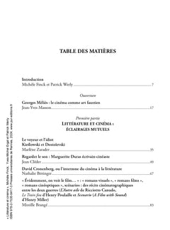 Littérature et cinéma : aimantations réciproques