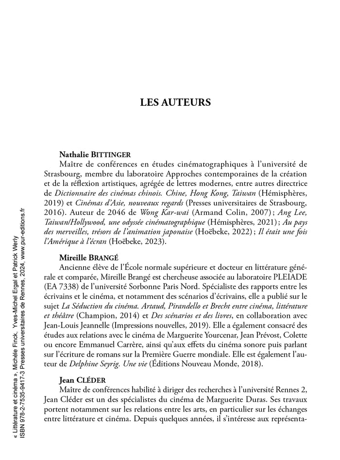 Littérature et cinéma : aimantations réciproques