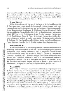 Littérature et cinéma : aimantations réciproques