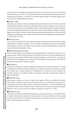 Rencontres et confrontations de l'Antiquité au XXème siècle