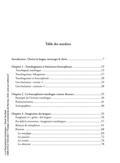 La francophonie translingue