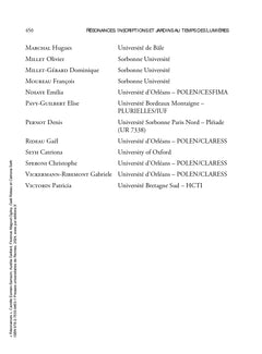 Résonances : inscriptions et jardins au temps des Lumières.