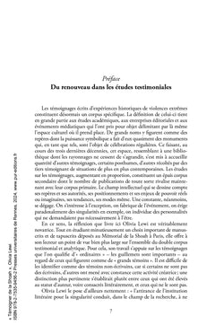 Témoigner de la Shoah