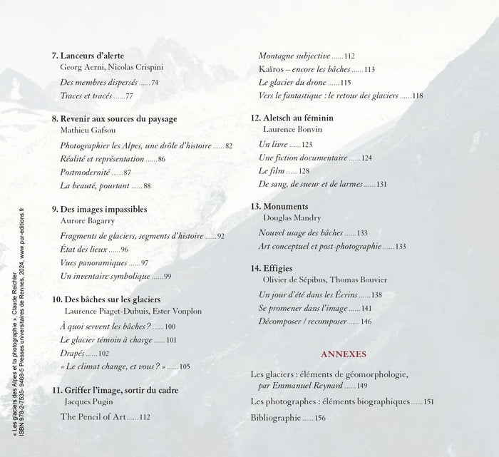 Les glaciers des Alpes et la photographie