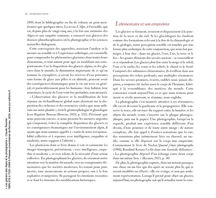 Les glaciers des Alpes et la photographie