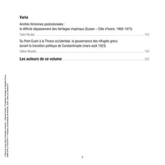 Races et corps dans l'ordinaire colonial