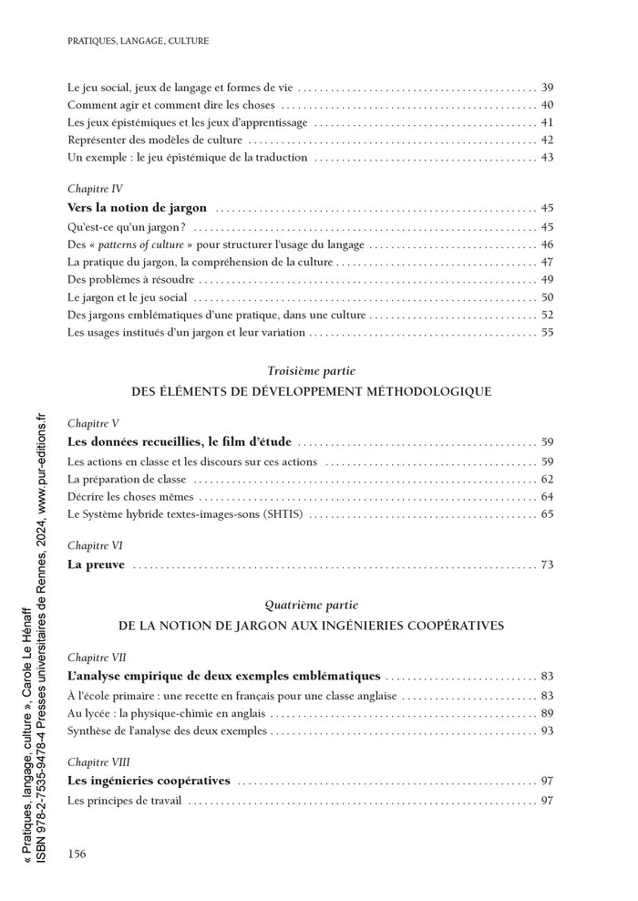 Pratiques, langage, culture: Une approche didactique