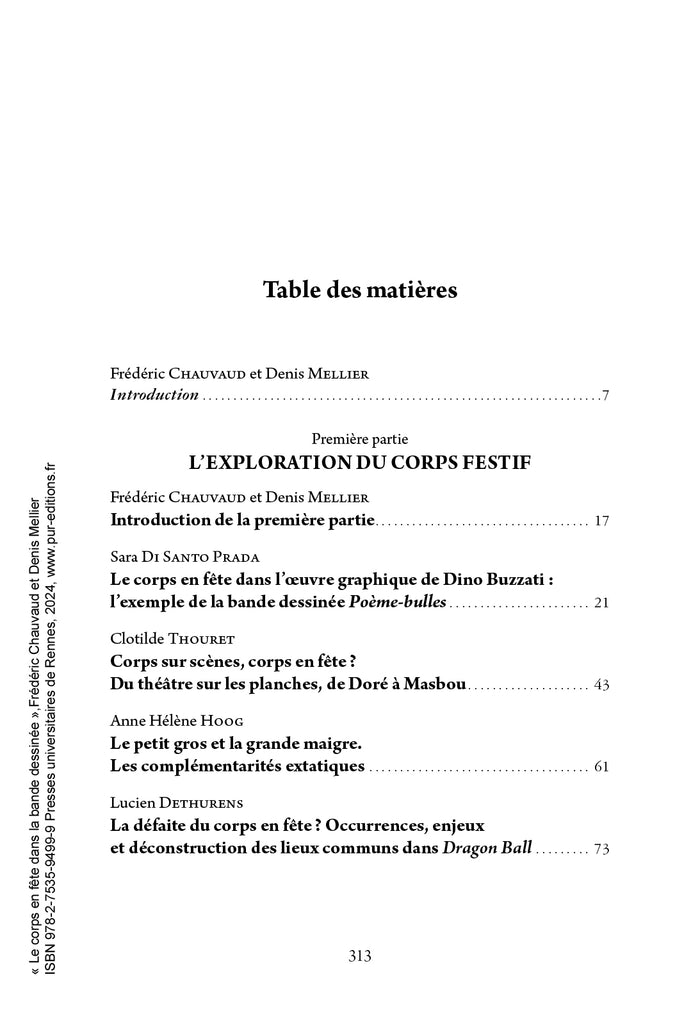 Le corps en fête dans la bande dessinée