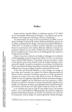 Jacques-Antoine Coquille d'Alleux, le prédicateur patriote (1747-1805)
