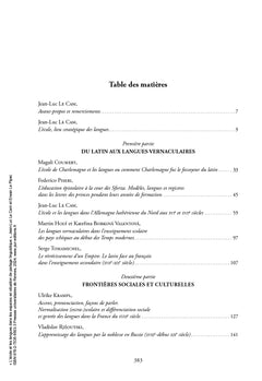 L'école et les langues dans les espaces en situation de partage linguistique