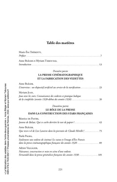 La fabrication des vedettes dans l'entre-deux-guerres