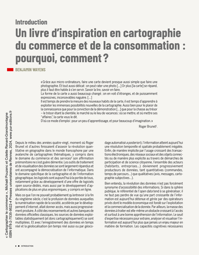 Cartographier le commerce