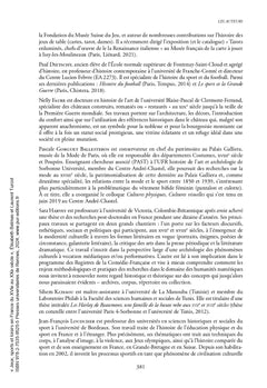 Jeux, sports et loisirs en France du XVIe au XXe siècle