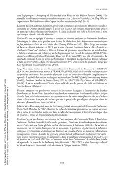Jeux, sports et loisirs en France du XVIe au XXe siècle