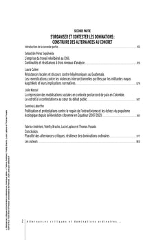 Alternances critiques et dominations ordinaires en Amérique latine
